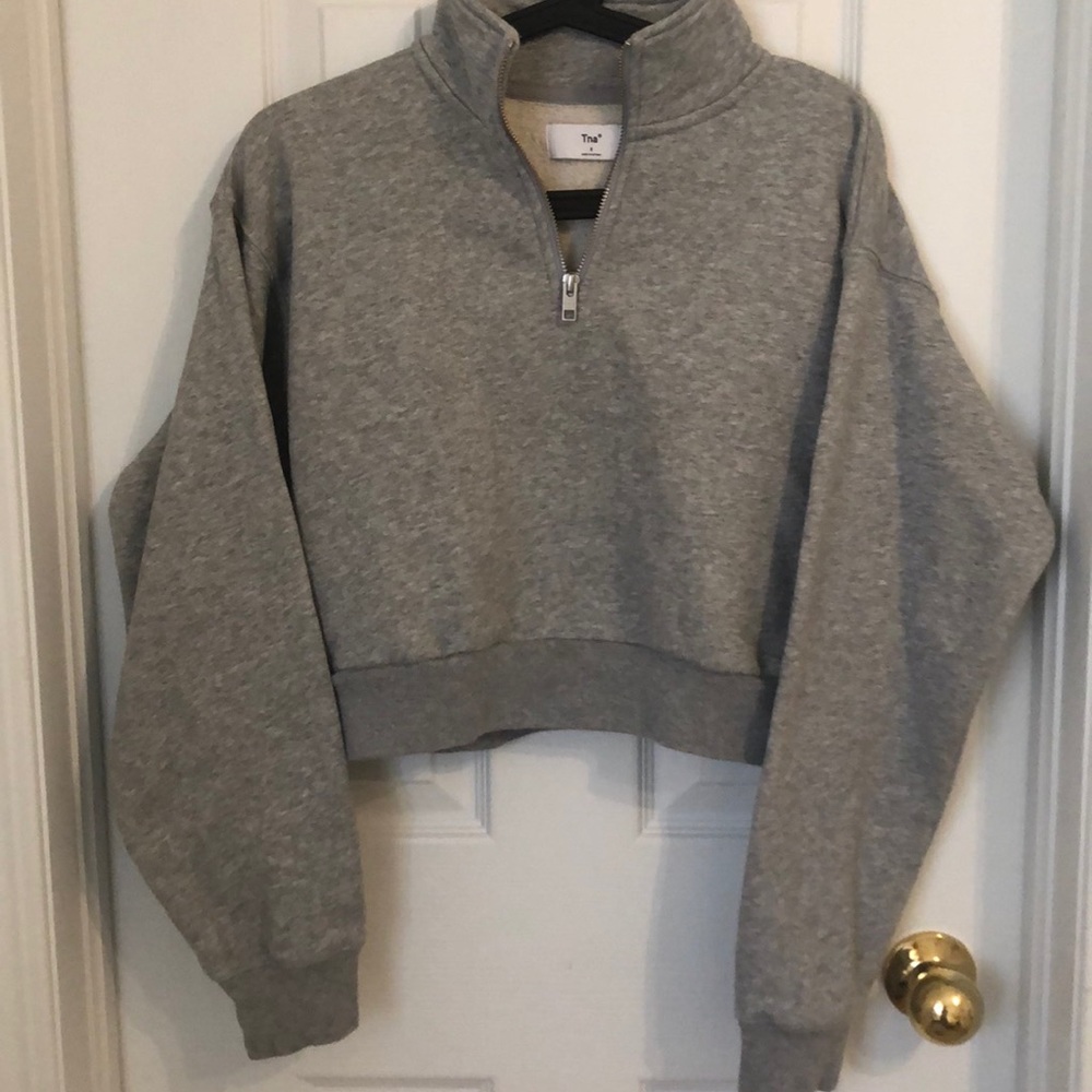 TNA Grey Quarter-zip
